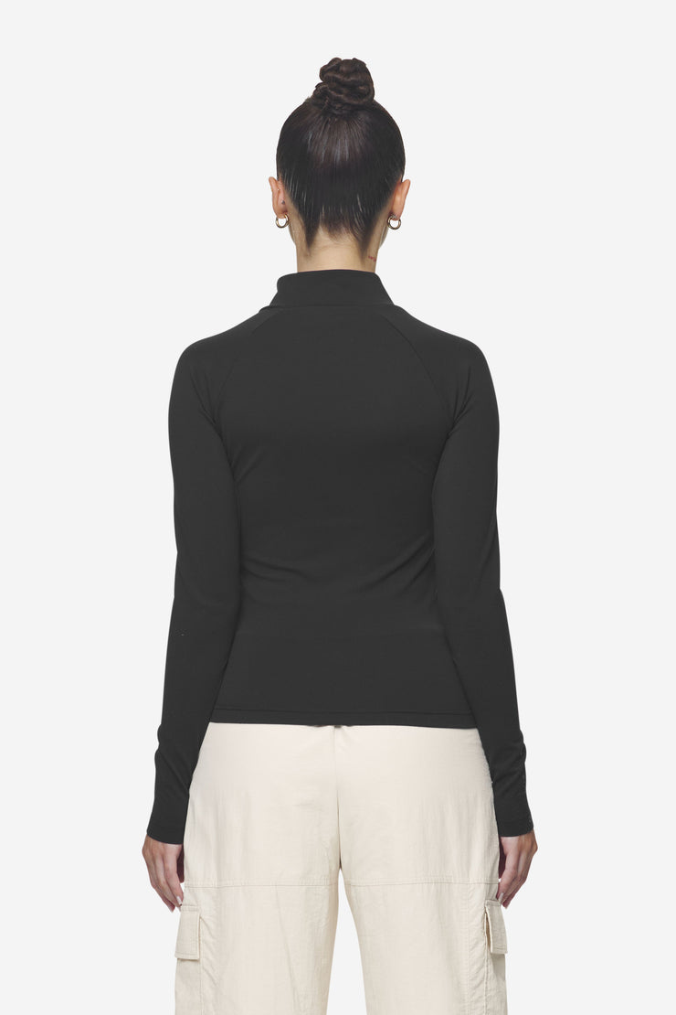 Pegador Maria Zip Longsleeve Black Top Angebot
