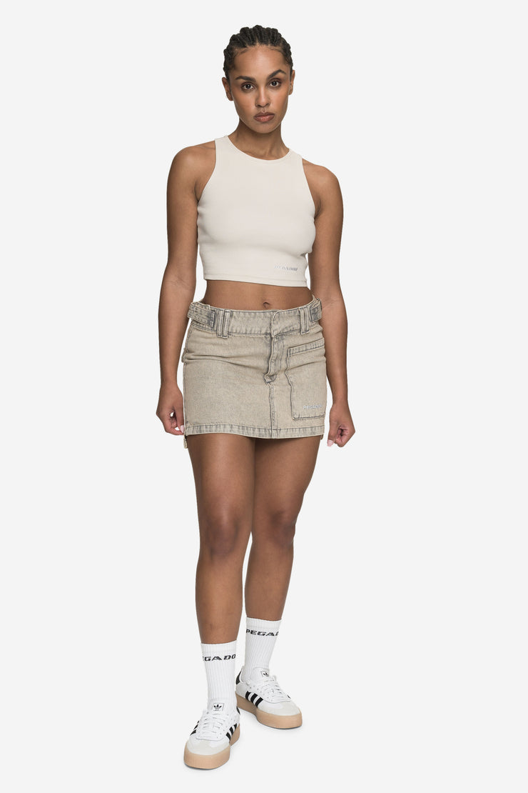 Pegador Antonia Cargo Mini Skirt Washed Coast Sand Super Sparpreis