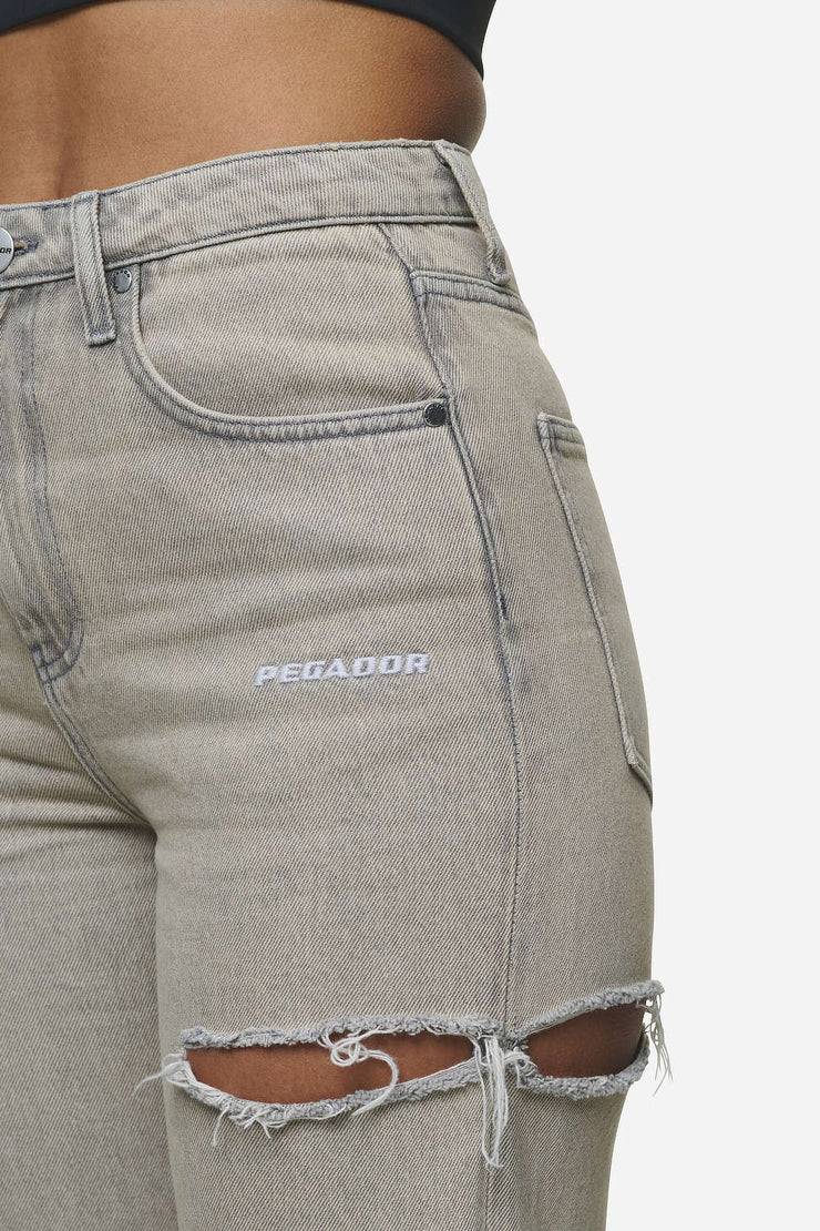 Pegador Romani Destroyed High Waist Jeans Washed Coast Sand Letzte 3 Tage