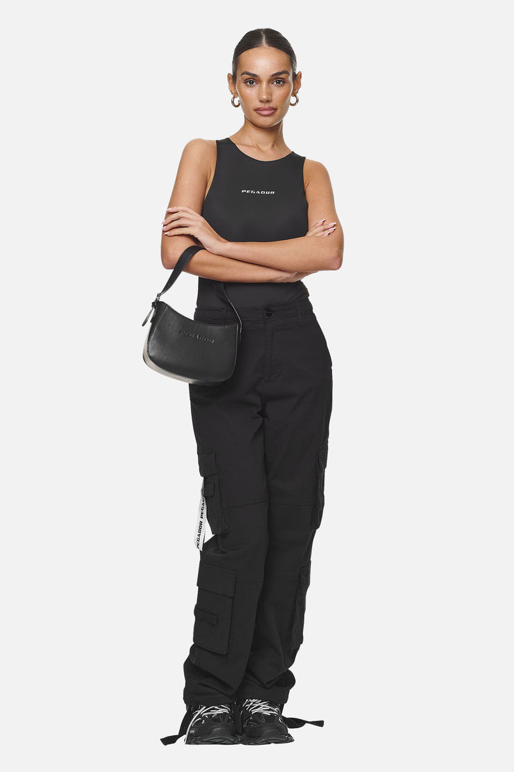 Pegador Mona Logo Faux Leather Handbag Black Bis zu 50% Rabatt