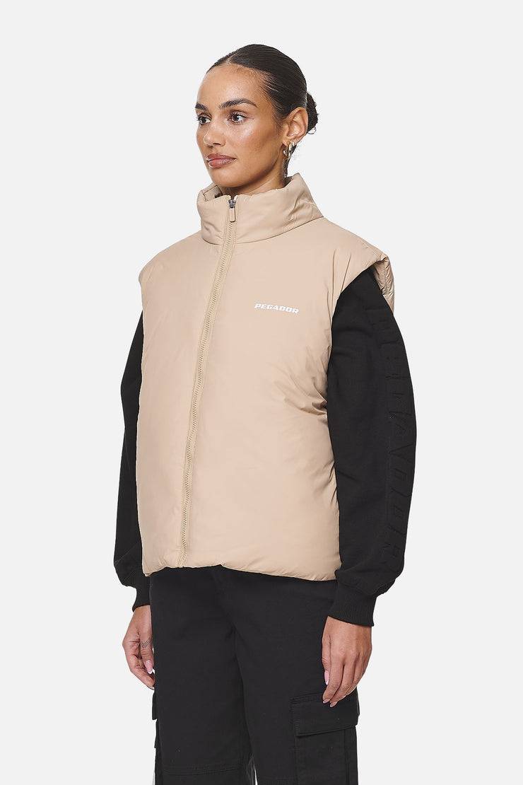 Pegador Wilton Cropped Oversized Vest Safari Sand Nur noch ein Tag übrig