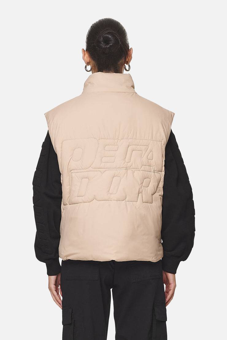 Pegador Wilton Cropped Oversized Vest Safari Sand Nur noch ein Tag übrig