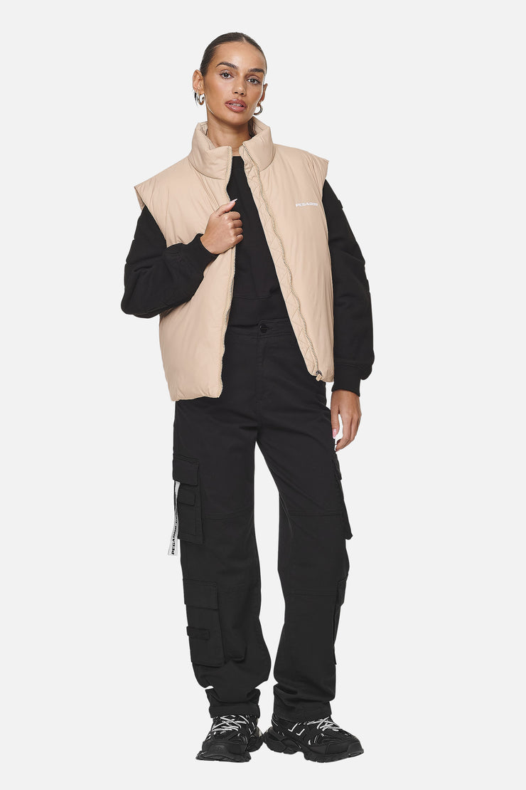 Pegador Wilton Cropped Oversized Vest Safari Sand Nur noch ein Tag übrig