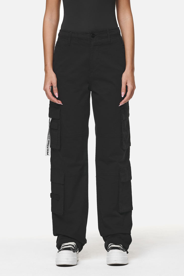 Pegador Tanami Wide Cargo Pants Black 50% Rabatt mit kostenlosem Versand