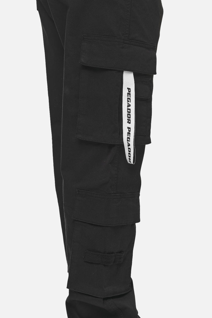 Pegador Tanami Wide Cargo Pants Black 50% Rabatt mit kostenlosem Versand