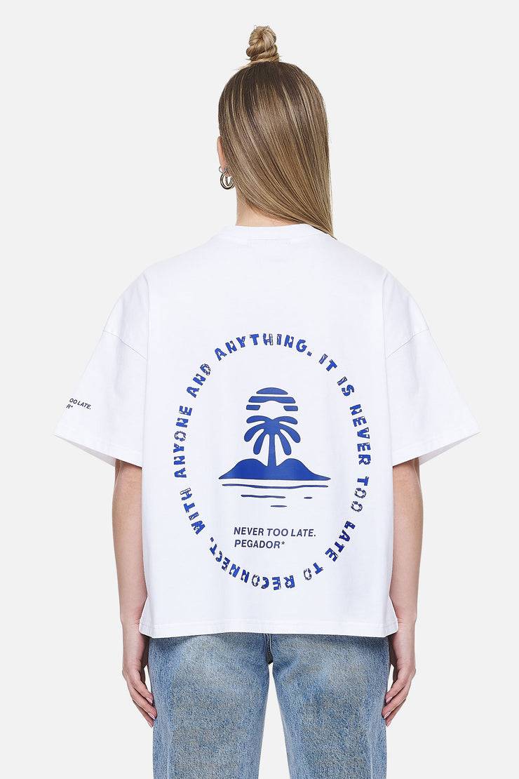 Pegador Palmyra Heavy Oversized Tee White Clearance-Verkauf