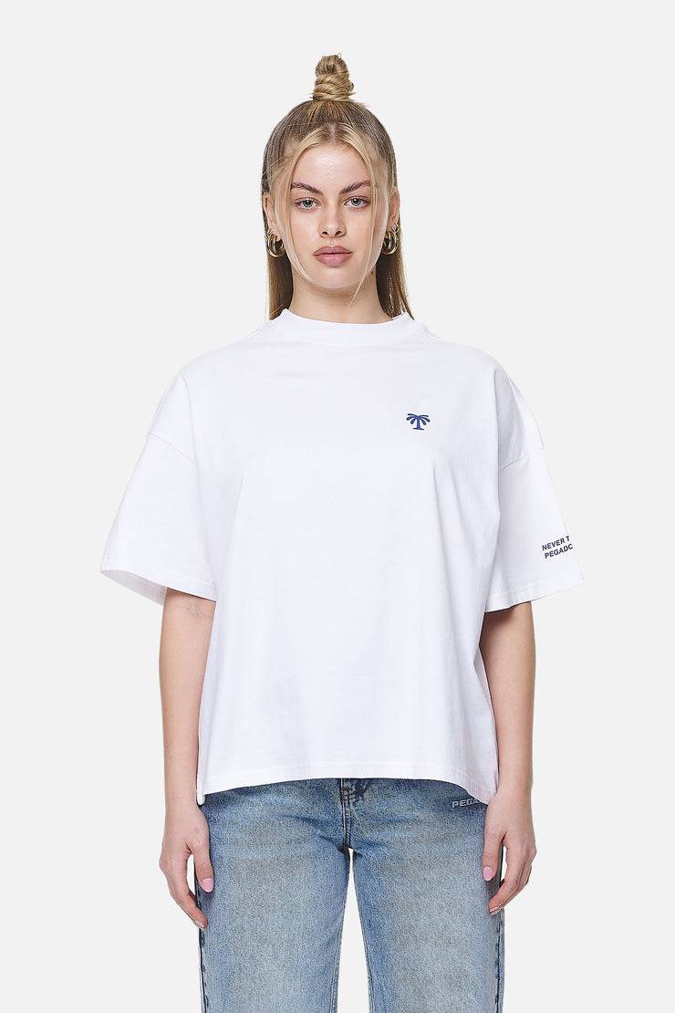 Pegador Palmyra Heavy Oversized Tee White Clearance-Verkauf
