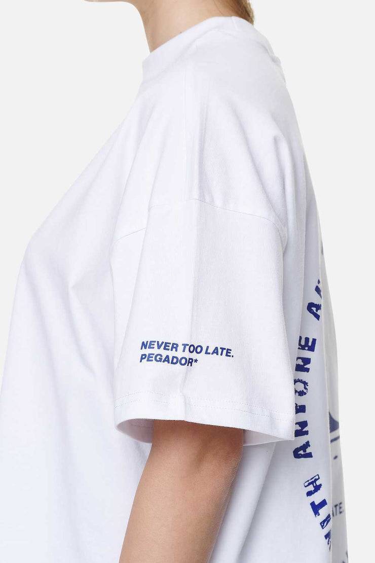 Pegador Palmyra Heavy Oversized Tee White Clearance-Verkauf
