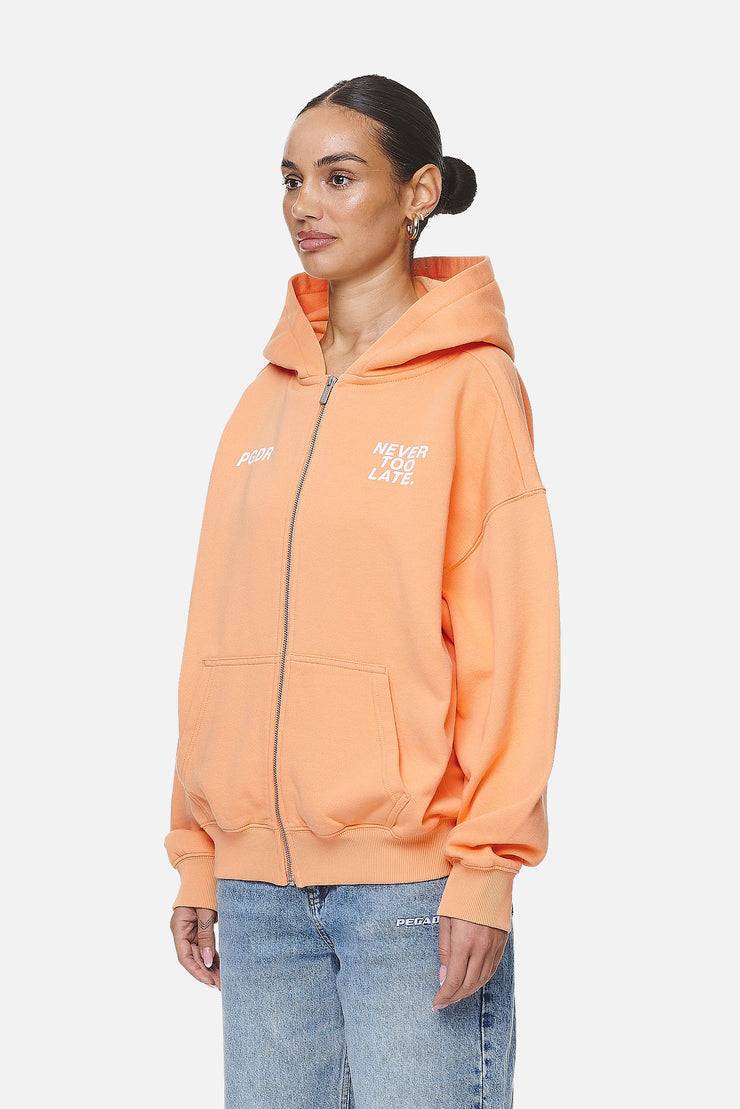 Pegador Airville Oversized Zip Hoodie Washed Apricot Kostenloser Versand international