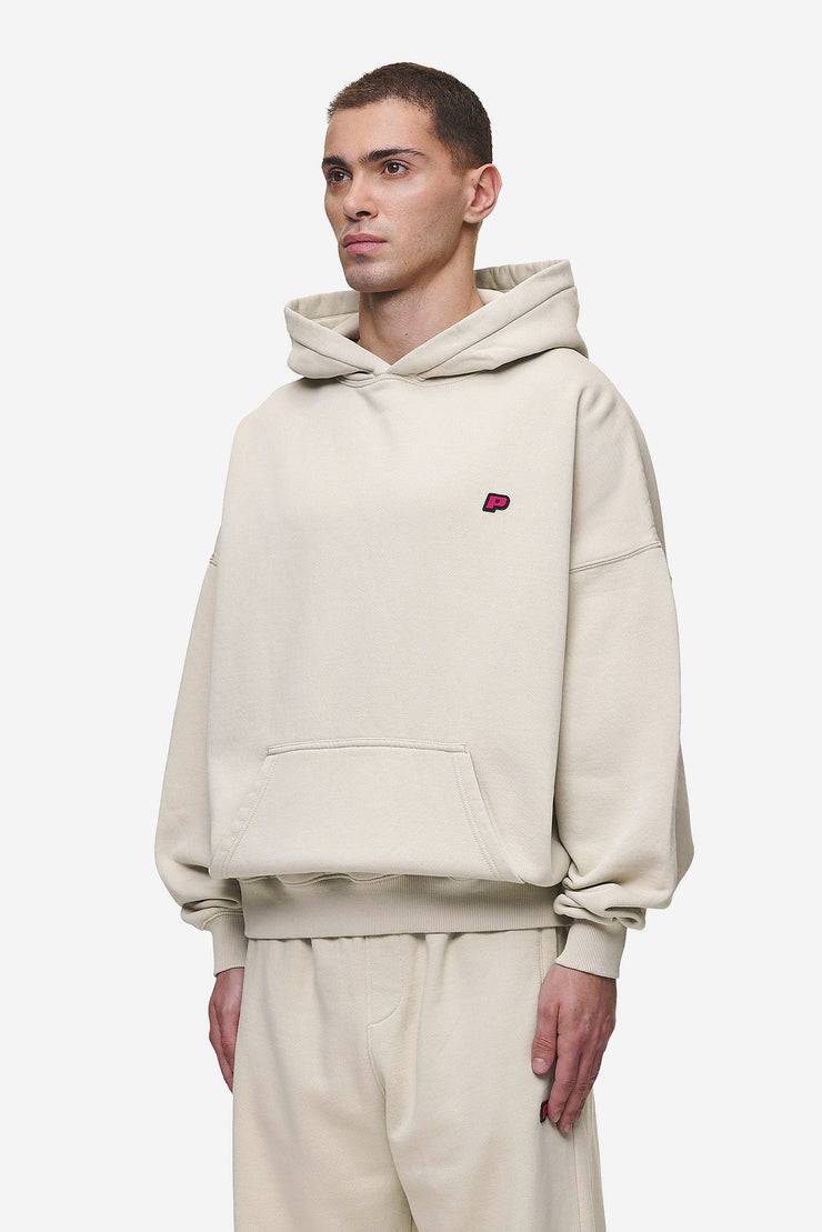 Pegador Leono Boxy Hoodie Washed Light Beige Virtual Pink Gum Outlet