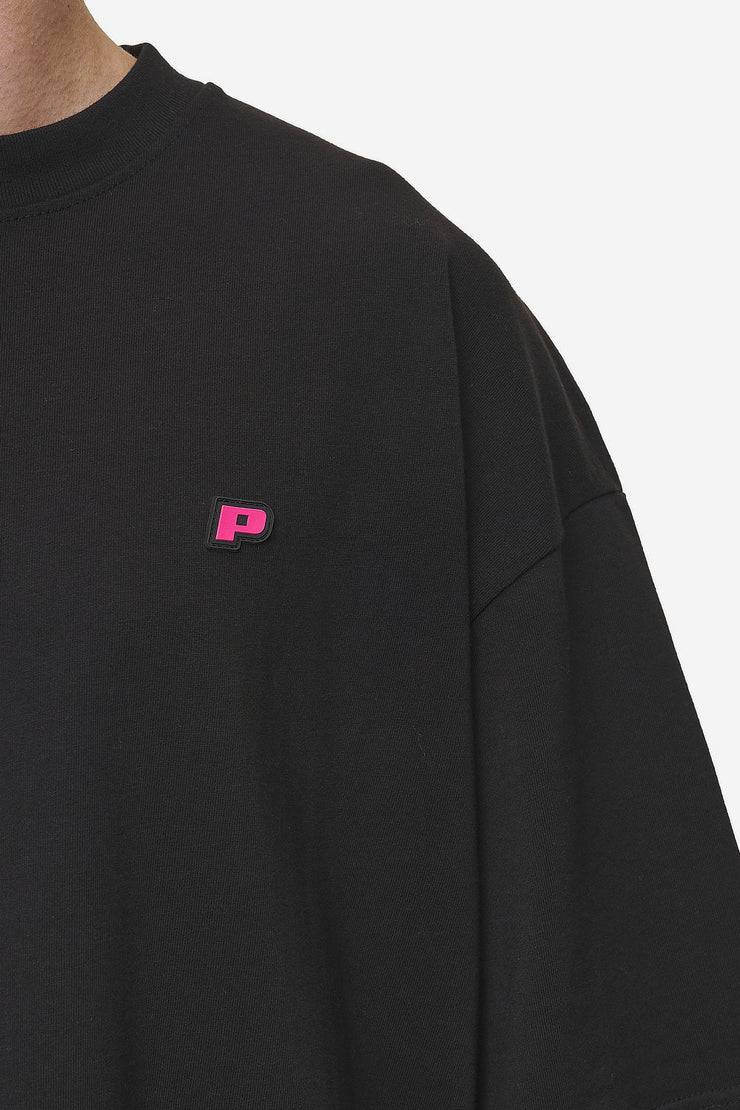 Pegador Leono Boxy Tee Washed Black Virtual Pink Gum Auslauf