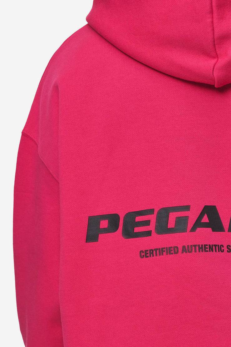 Pegador Colne Logo Oversized Hoodie Washed Virtual Pink Black im Angebot