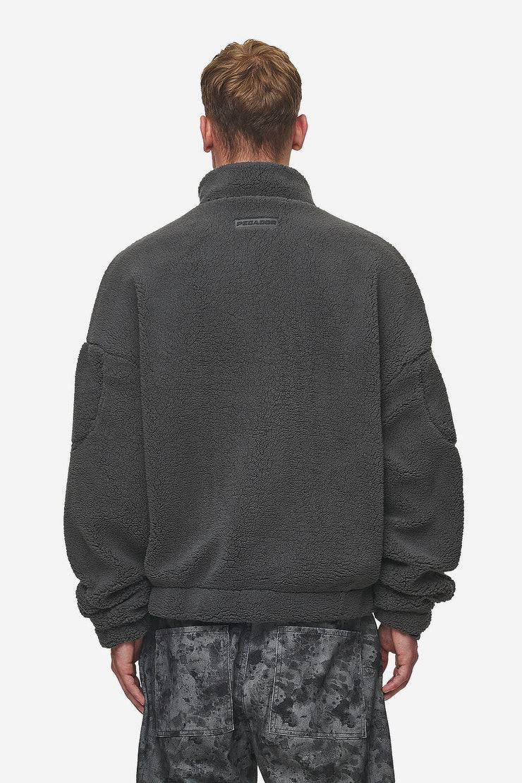 Pegador Munoz Teddy Half Zip Sweater Anthracite Fabrik Onlineshop