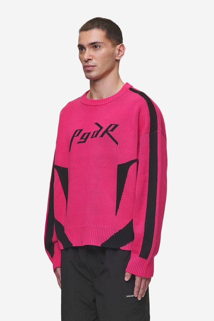 Pegador Kazan Boxy Knit Sweater Virtual Pink Black Begrenztes Angebot