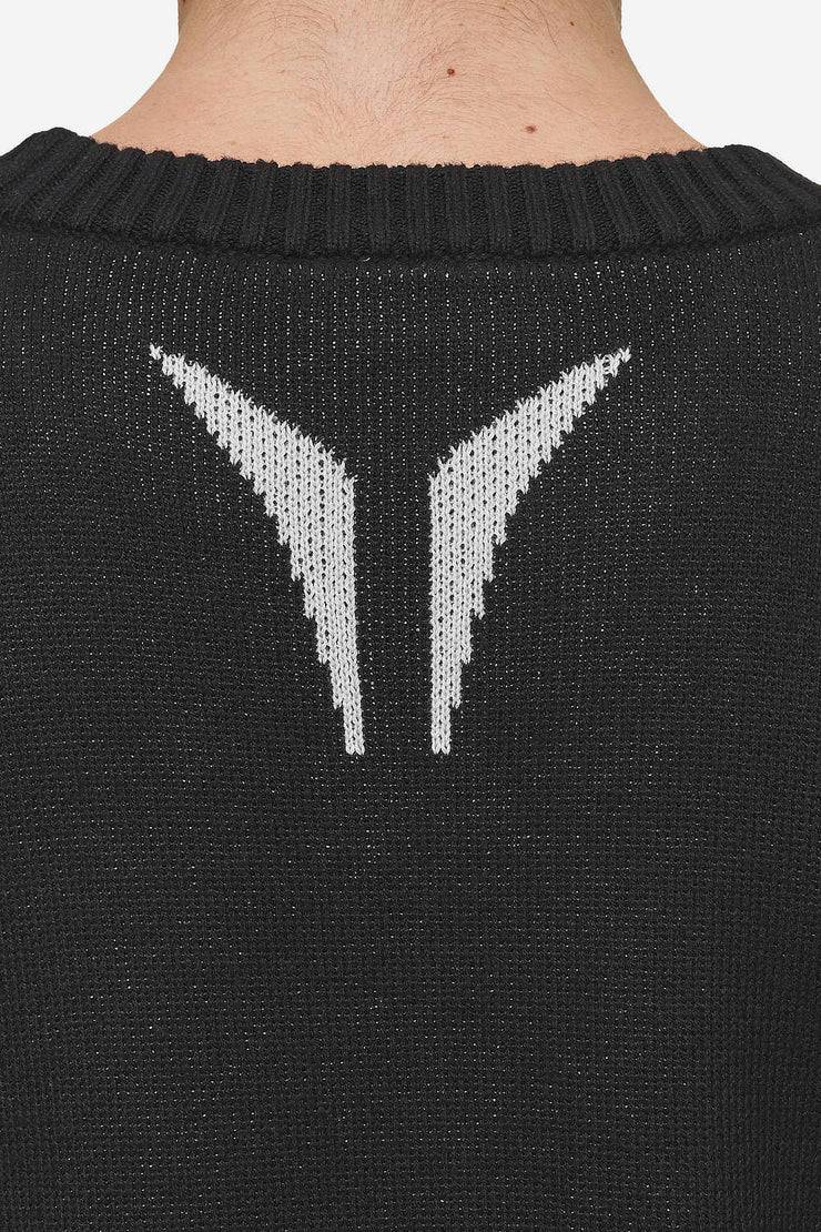 Pegador Kazan Boxy Knit Sweater Black Light Grey Online Shopping