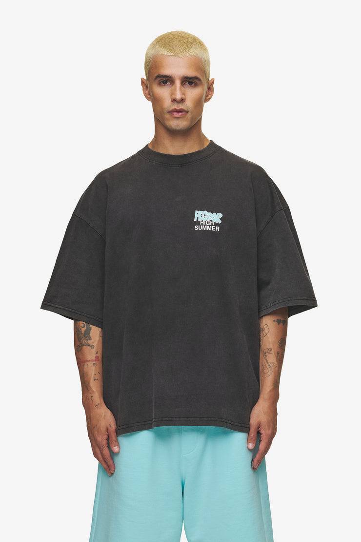 Pegador Farrar Boxy Tee Vintage Black Lagerräumung