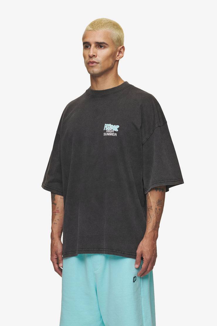 Pegador Farrar Boxy Tee Vintage Black Lagerräumung