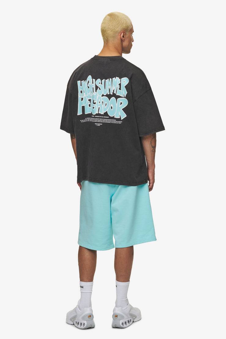 Pegador Farrar Boxy Tee Vintage Black Lagerräumung