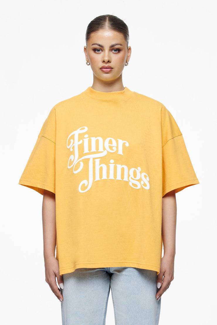 Pegador Birca Heavy Oversized Tee Vintage Washed Golden Sun Heißer Verkauf
