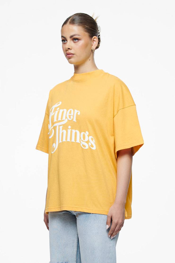 Pegador Birca Heavy Oversized Tee Vintage Washed Golden Sun Heißer Verkauf