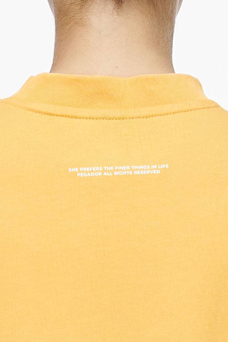 Pegador Birca Heavy Oversized Tee Vintage Washed Golden Sun Heißer Verkauf