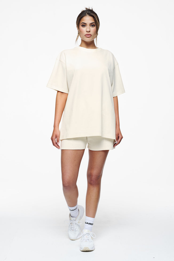 Pegador Bel Air Heavy Oversized Tee Vintage Washed Unbleached Gum Top Angebot