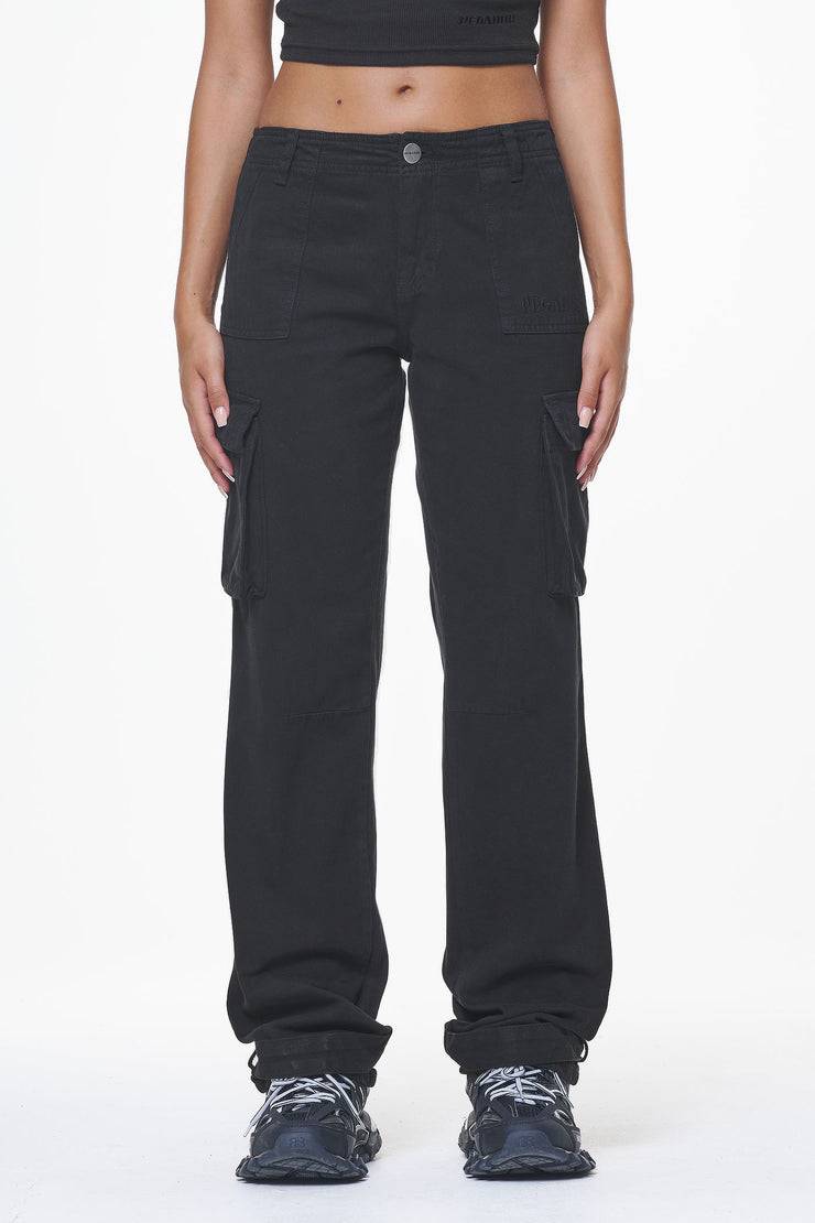 Pegador Arlia Wide Cargo Pants Black Blitzangebot