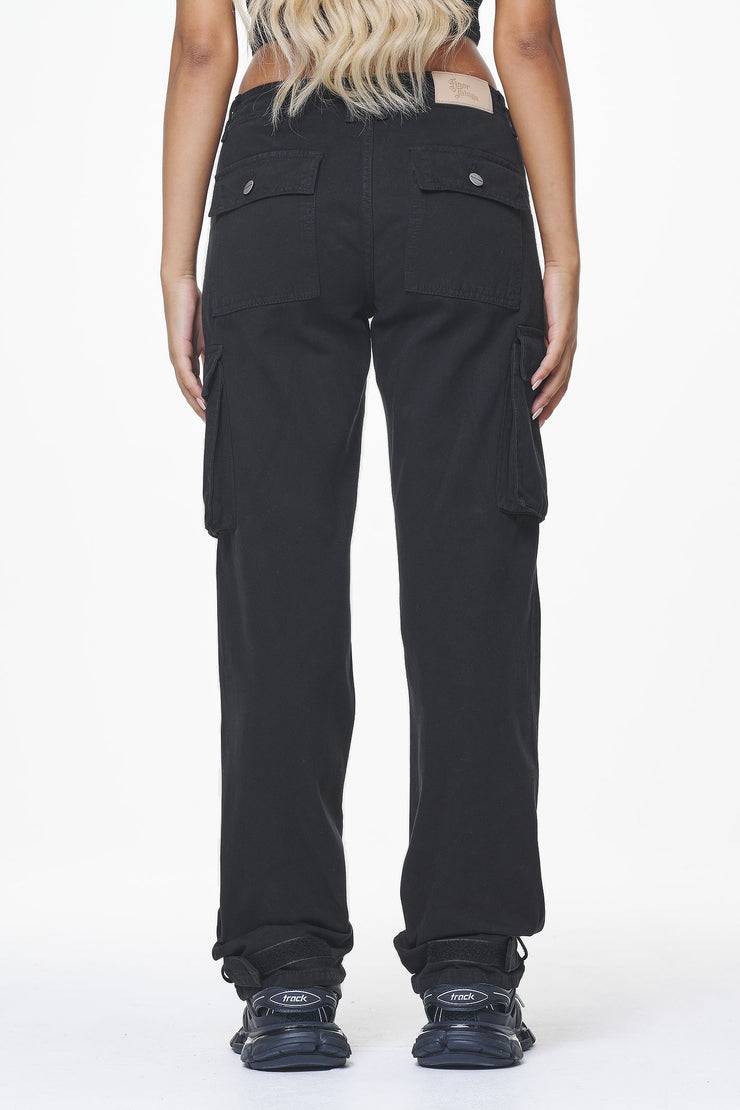 Pegador Arlia Wide Cargo Pants Black Blitzangebot