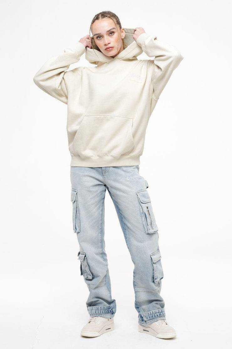 Pegador Lola Oversized Hoodie Vintage Washed Angels Cream Sonderangebote