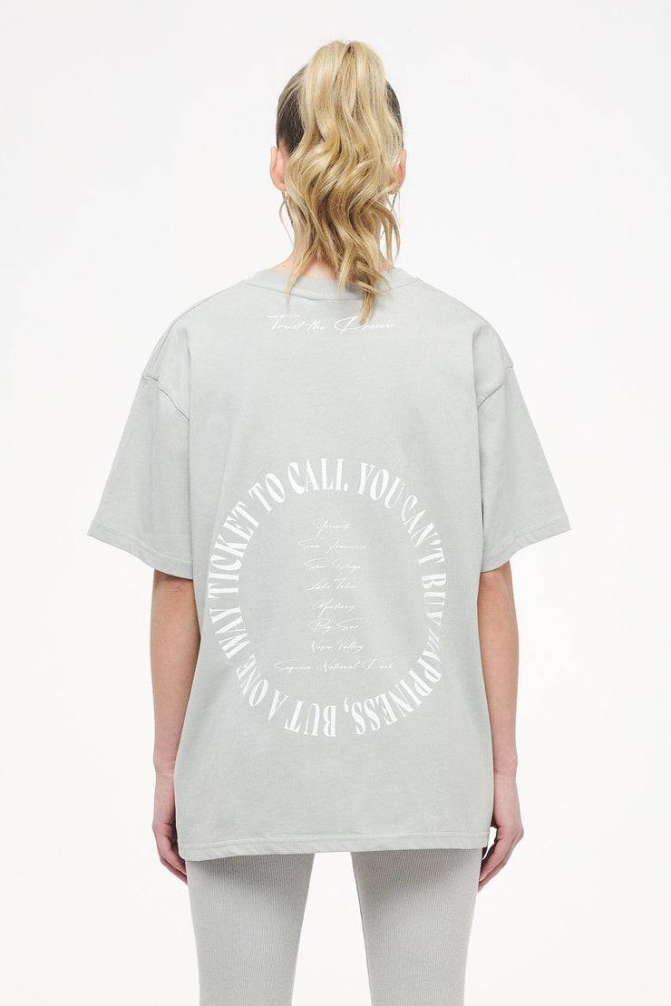 Pegador Topa Oversized Tee Vintage Washed Quiet Gray Riesige Ersparnisse
