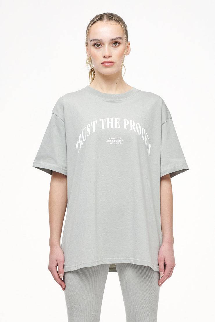 Pegador Topa Oversized Tee Vintage Washed Quiet Gray Riesige Ersparnisse