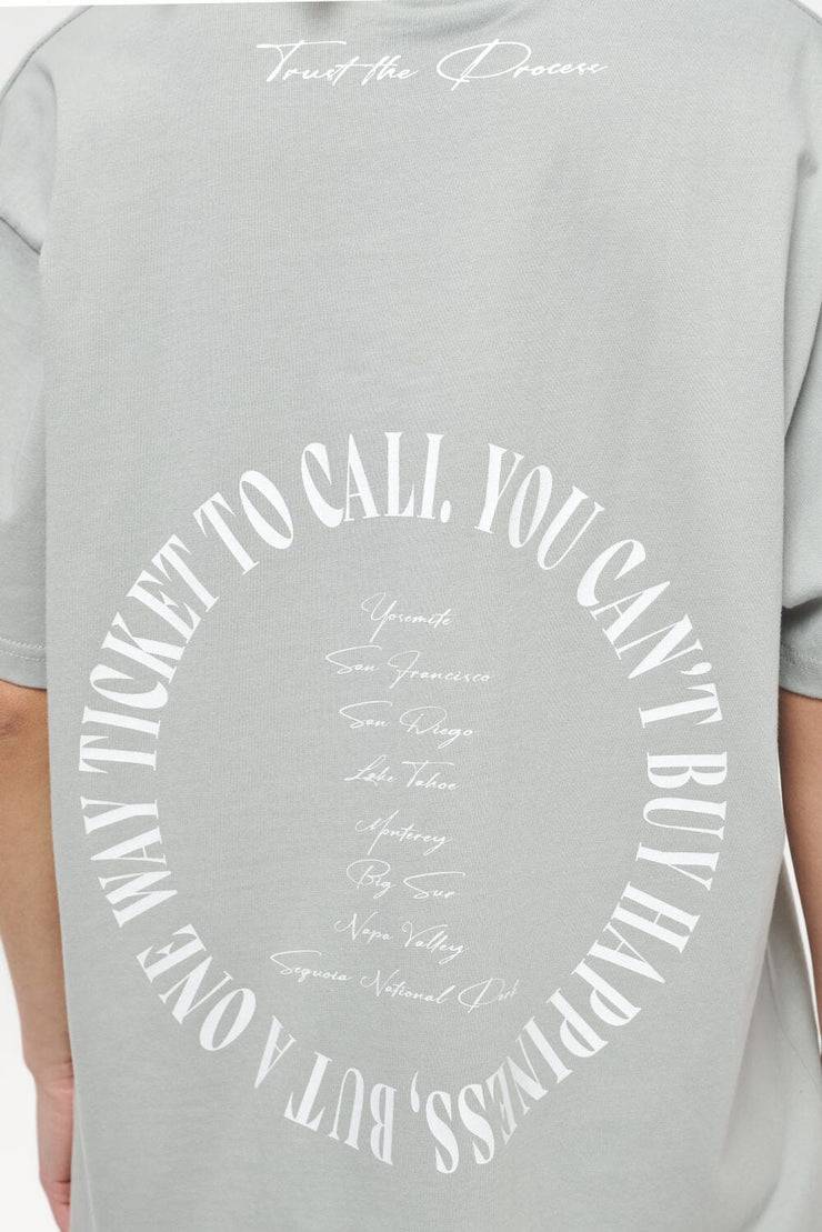 Pegador Topa Oversized Tee Vintage Washed Quiet Gray Riesige Ersparnisse