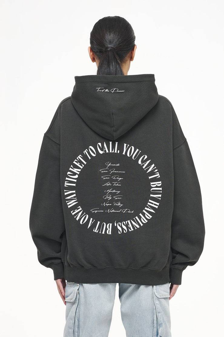Pegador Topa Oversized Hoodie Vintage Washed Iron Grey VIP-Rabatte