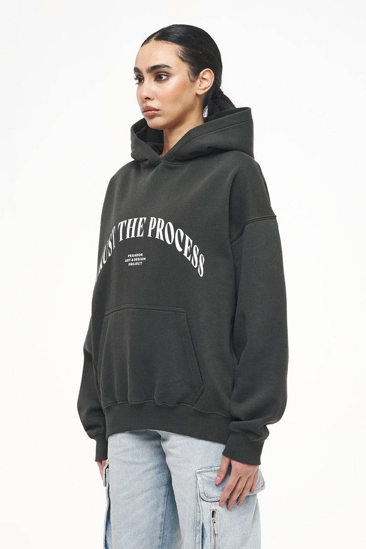 Pegador Topa Oversized Hoodie Vintage Washed Iron Grey VIP-Rabatte