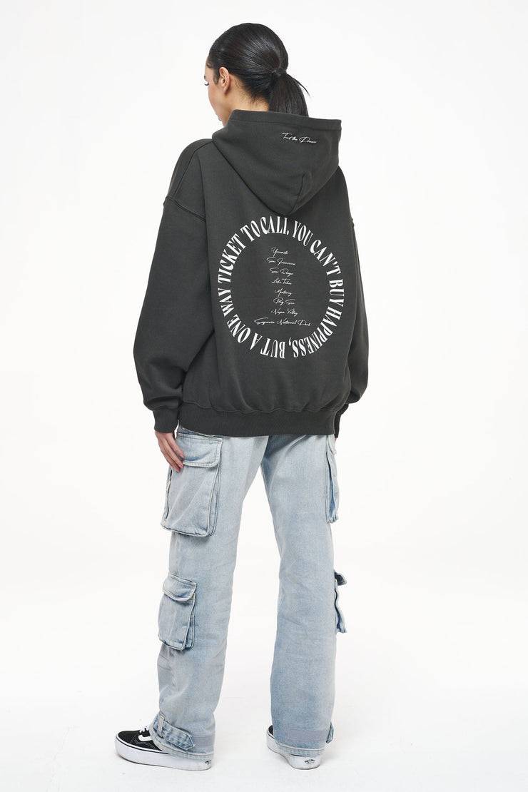 Pegador Topa Oversized Hoodie Vintage Washed Iron Grey VIP-Rabatte
