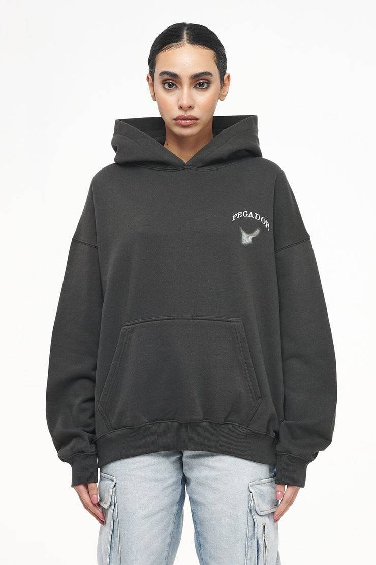 Pegador Angel Oversized Hoodie Vintage Washed Iron Grey Super Sparpreis