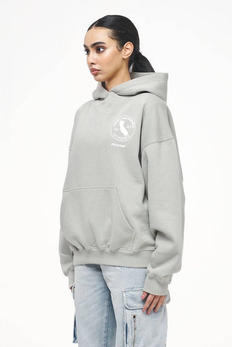 Pegador Jay Oversized Hoodie Vintage Washed Quiet Gray Wochenangebot
