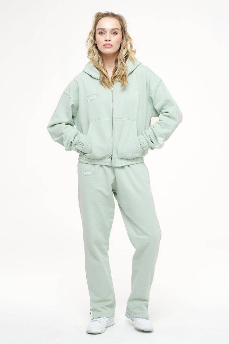 Pegador Olvera Straight Sweat Pants Vintage Washed Milky Green Zeitbegrenzte Promotion
