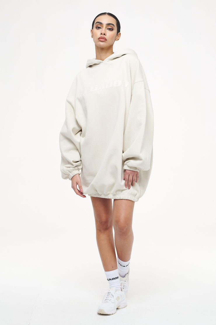 Pegador Lulea Oversized Hoodie Dress Vintage Washed Angels Cream Nur noch ein Tag übrig