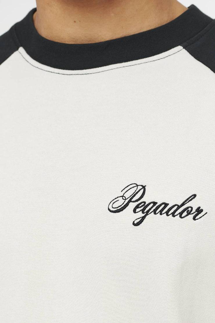 Pegador Hudson Raglan Oversized Tee Vintage Washed Angels Cream Black Ink Black Friday Preise