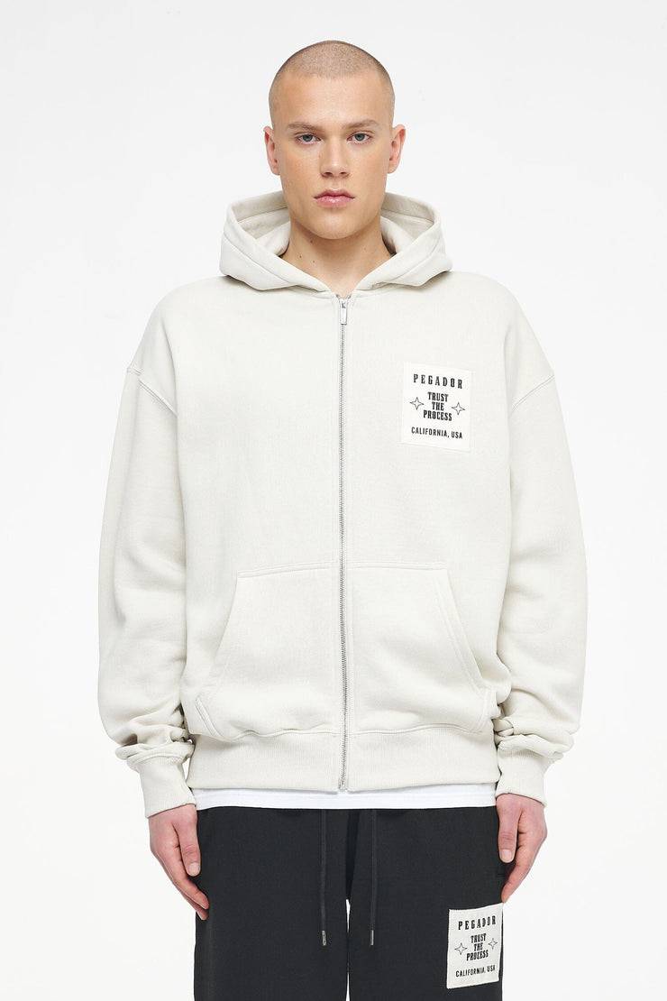 Pegador Salal Oversized Sweat Jacket Vintage Washed Angels Cream zollfrei