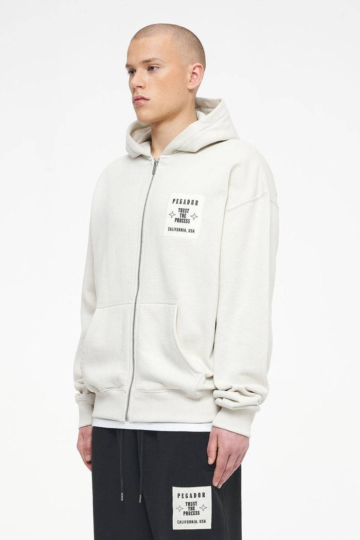 Pegador Salal Oversized Sweat Jacket Vintage Washed Angels Cream zollfrei