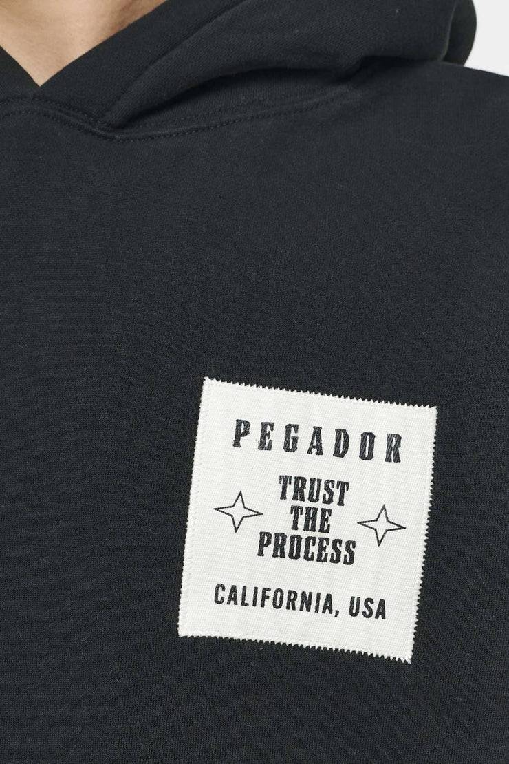 Pegador Salal Oversized Hoodie Vintage Washed Black Ink 50% Rabatt für begrenzte Zeit