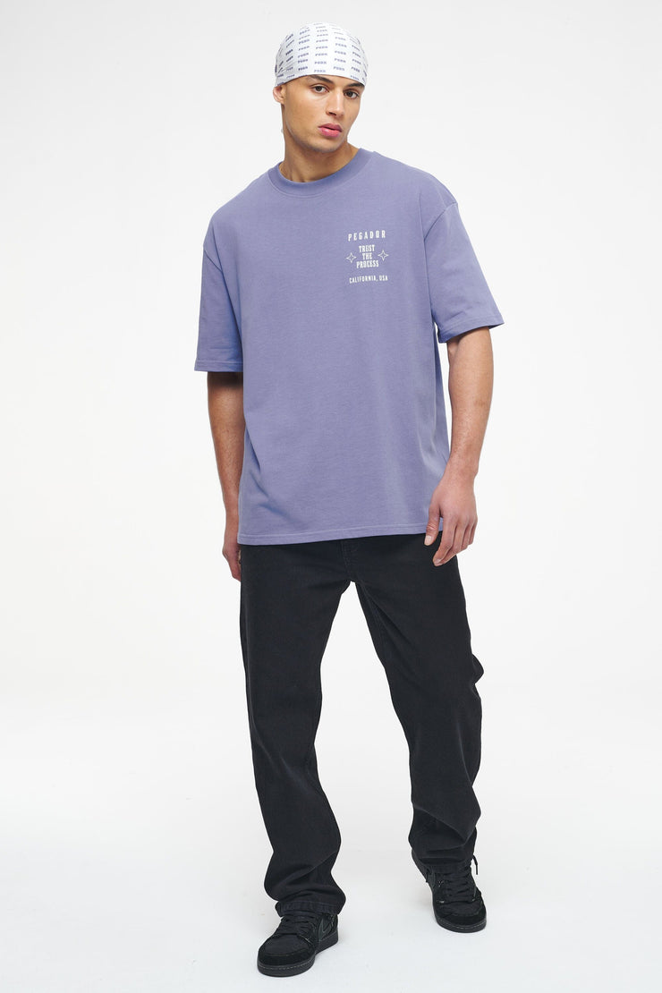 Pegador Salal Oversized Tee Vintage Washed Magic Violet 2025