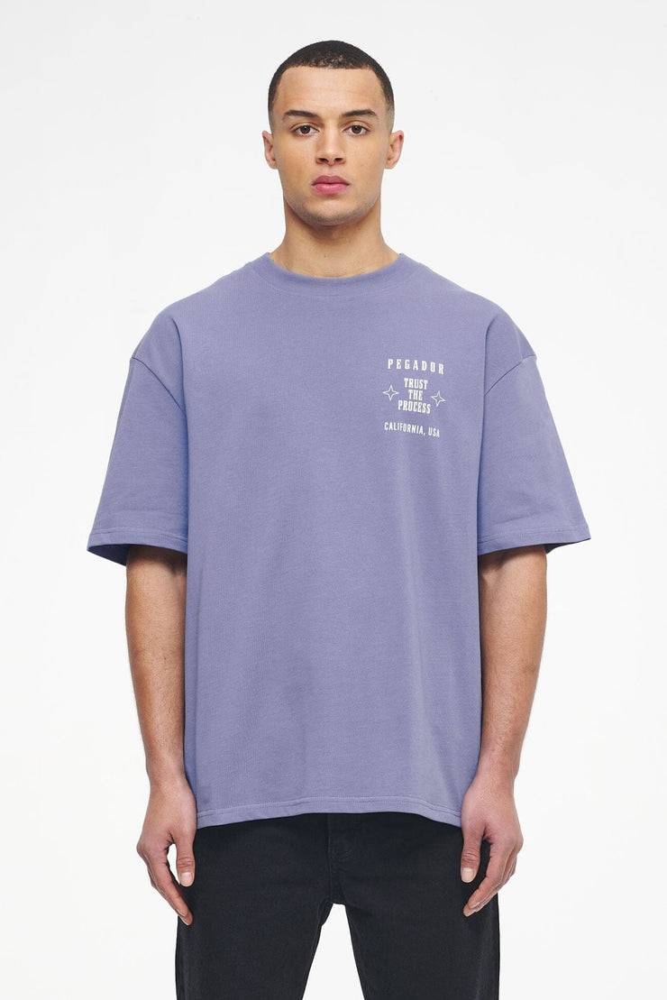 Pegador Salal Oversized Tee Vintage Washed Magic Violet 2025