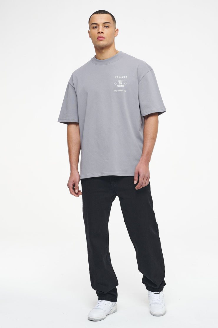 Pegador Salal Oversized Tee Vintage Washed Dusk Grey Outlet