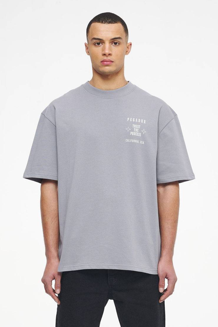 Pegador Salal Oversized Tee Vintage Washed Dusk Grey Outlet
