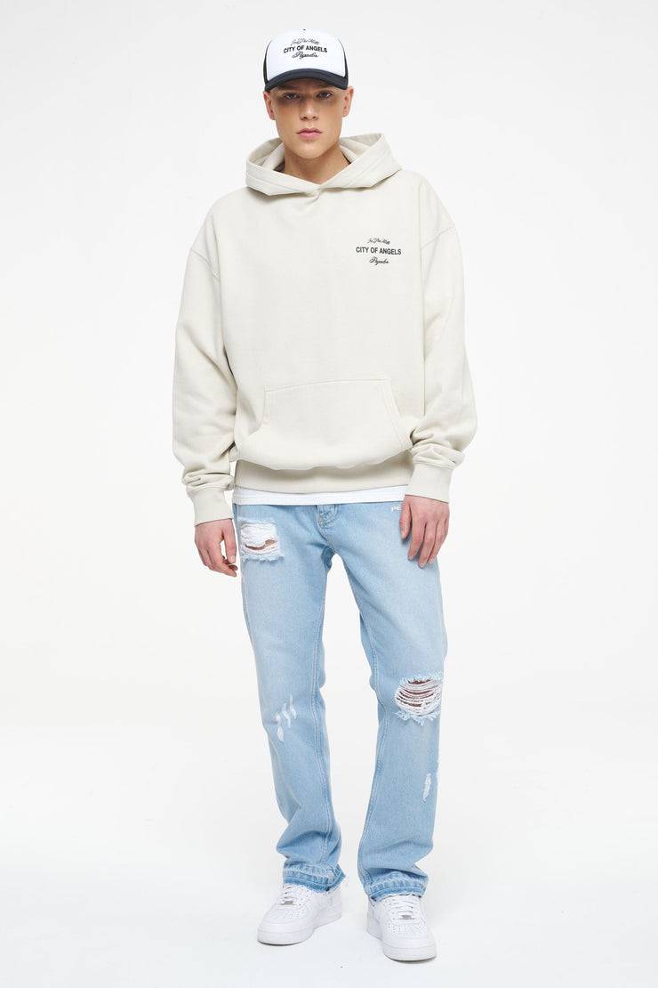 Pegador Wallace Oversized Hoodie Vintage Washed Angels Cream Auslauf