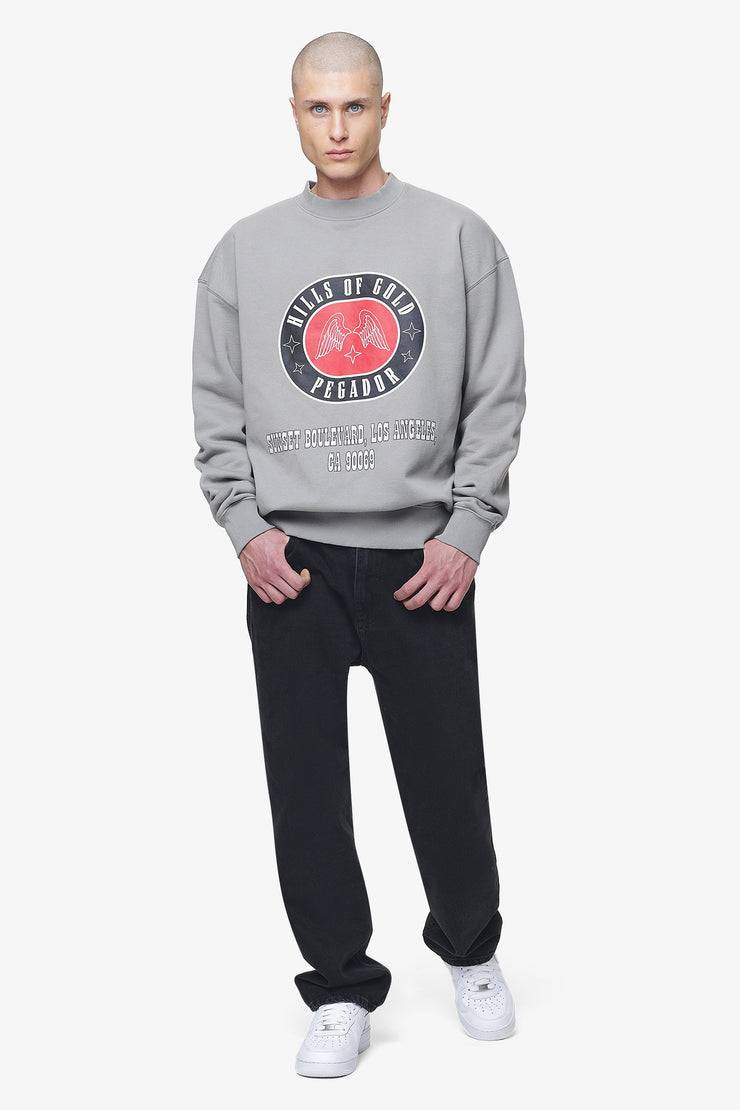 Pegador Algon Oversized Sweater Vintage Washed Dusk Grey Schlussverkauf