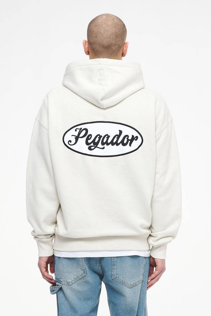 Pegador West Oversized Sweat Jacket Vintage Washed Angels Cream Fabrikverkauf